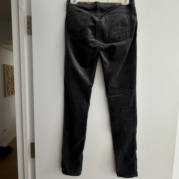 AG Jeans Grey Velvet Legging Super Skinny Ankle Jeans - Picture 4 of 8